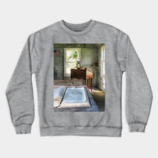 Teachers - One Room Schoolhouse with Book Crewneck Sweatshirt